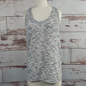 Lululemon Essential Tank Racerback Tiger Space Dye Black White Size
